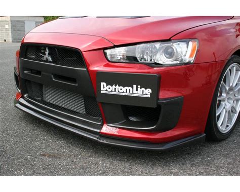 Chargespeed Bottom Line Type Carbon Front Lip Spoiler Mitsubishi Evo