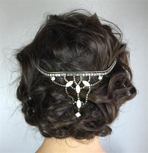 40 Creative Updos For Curly Hair Wear Your Tiara Upside Down Curly