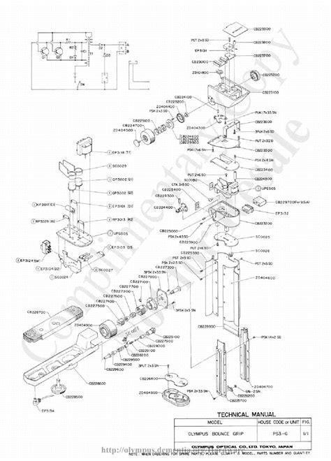 Olympus Bouncegrip Exploded Parts Diagram Service Manual Download