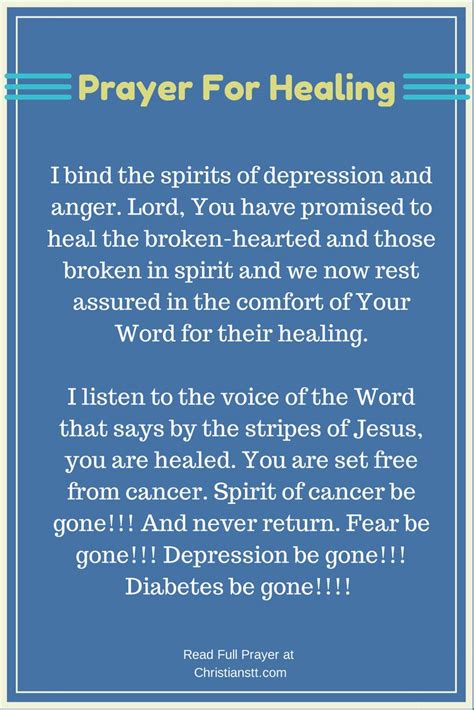 Prayer For Healing Total And Complete