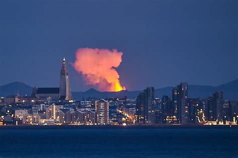 Volcanic Glow In Reykjavik Abs Cbn News