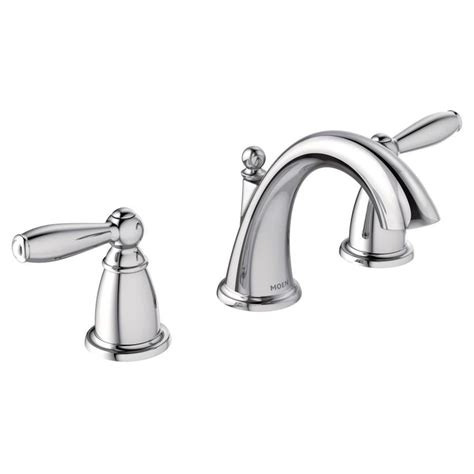 How do bathroom faucets work? Shop Moen Brantford Chrome 2-Handle Widespread WaterSense ...