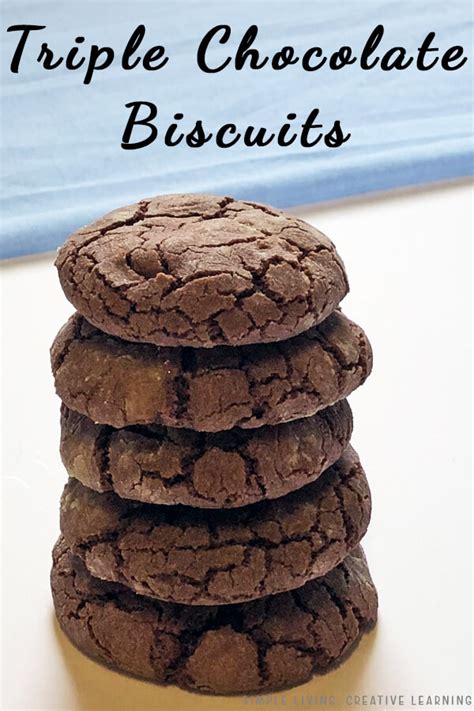Triple Chocolate Biscuits Simple Living Creative Learning