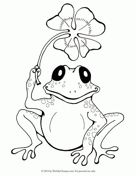 Free Printable Frog Coloring Sheets Coloring Home