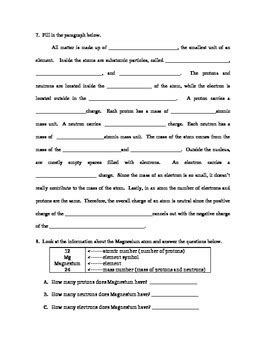 Isotopes, taking into account the 5. 29 The Atom Board Worksheet Answers - Worksheet Resource Plans