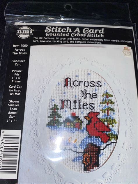 Across The Miles Needle Magic Inc Counted Cross Stitch Kit Item 7060