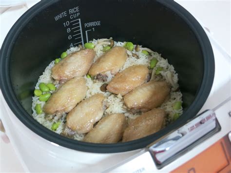 The water running through the rice will usually look. PinkyPiggu: Miso Chicken Wing Rice using Panasonic Rice ...