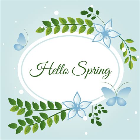 Spring Vector Greeting Card Design 174759 Vector Art At Vecteezy