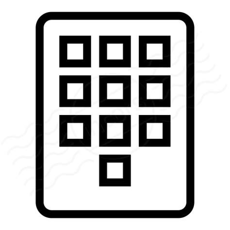 Iconexperience I Collection Numeric Keypad Icon