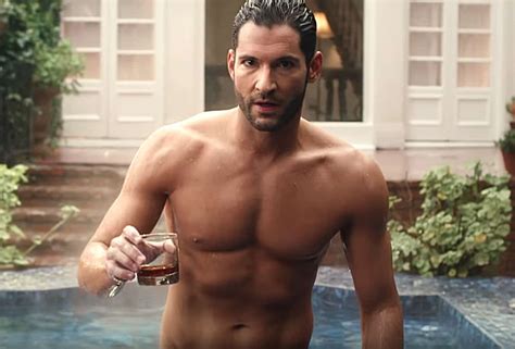 Lucifer S Tom Ellis Shirtless And Greased Up For A Hellishly Hot