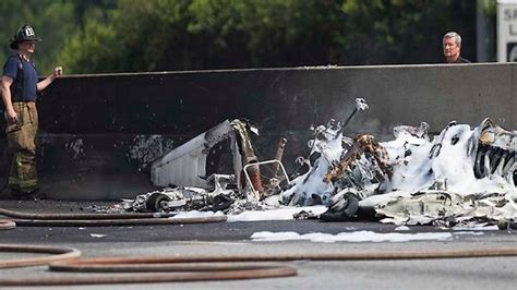 Small Plane Crashes On Atlanta Freeway Four Dead