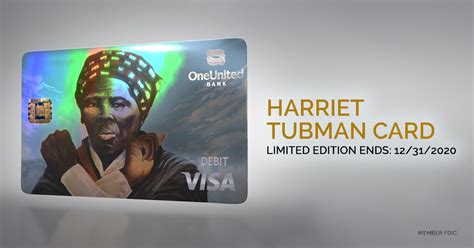 The card image is from the painting the conqueror by the internationally acclaimed artist addonis parker. Introducing the Harriet Tubman Card - OneUnited Bank