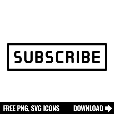 Free Subscribe Button Svg Png Icon Symbol Download Image