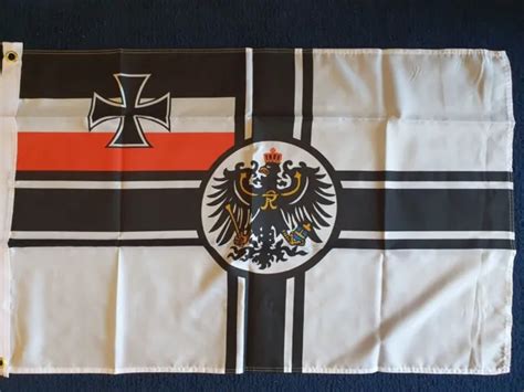 German Imperial Flag Kaiser Wilhelm 3x2 Naval 2nd Reich Ww1 Empire Deutsche Bnip 5 96 Picclick