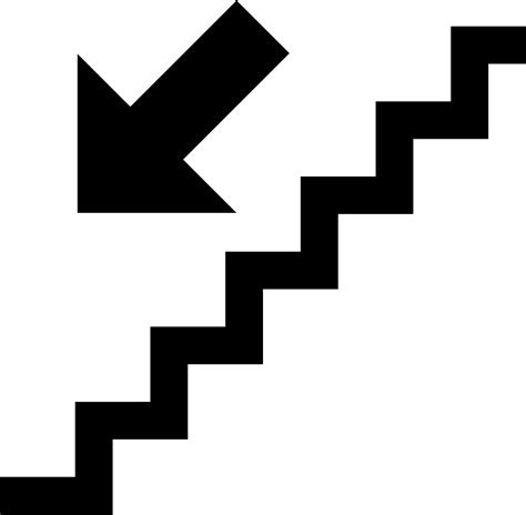 Stairs Down Svg Png Icon Free Download 565725 Onlinewebfontscom