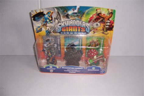 Skylander Giants 3 Pack Chop Chop Dragonfire Cannon And Shroomboom