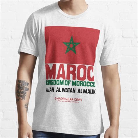 Maroc Represent T Shirt For Sale By Kaysha Redbubble Morocco T Shirts Africa T Shirts