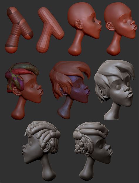 Cartoon Characters Sketchbook Zbrush Zbrush Character Animation