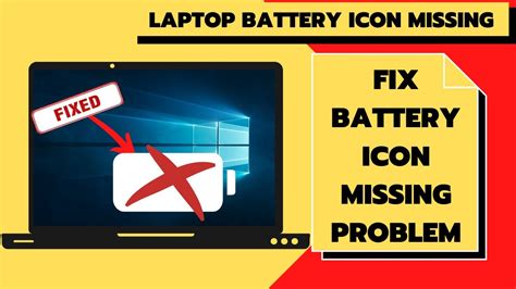 Laptop Battery Icon Missing Laptop Battery Icon Missing From Taskbar