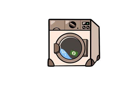 Cartoon GIF Of Washing Machine With A 1 Bill Inside Freelancer