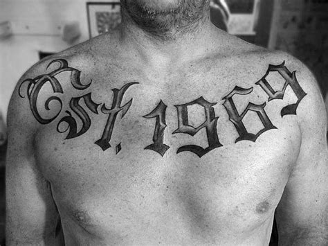 Мужские татуировки по годам рождения Tat