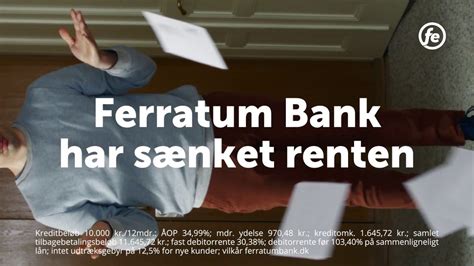 Na webu uvedený termín půjčka odpovídá termínu zápůjčka dle nového občanského. Ferratum Bank har sænket renten. Kun 30,38% rente - YouTube