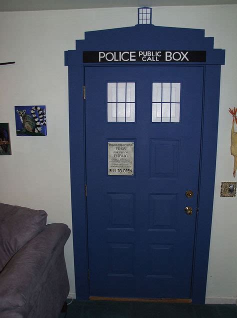 I also got painters tape, dropsheet and brushes from there. TARDIS Door - Neatorama