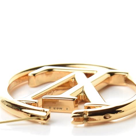 Zaful gold hoops up to 30% off, free 30 day returns. LOUIS VUITTON Louise Hoop Earrings Gold 519718