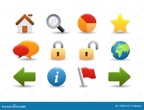 Web Icons Smooth Series 1 Stock Vector Illustration Of Icons Icon