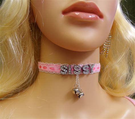 any size personalized choker pink lace cum words bells bdsm ddlg plus sissy cute ebay