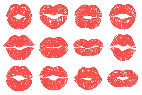 Lips Mouth Kiss Vector Hd Png Images Kiss Print Lips Romantic Imprint