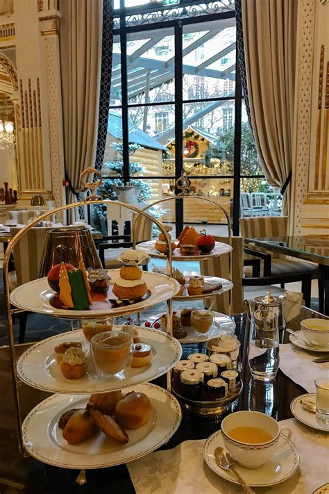 If sampling high tea at ritz carlton is not enough then you definitely need to add a stay here. Peninsula Paris Holiday Tea | Katie's Bliss