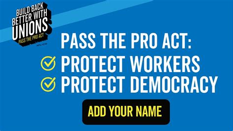 Petition Pass The Pro Act And Protect Workers Rights