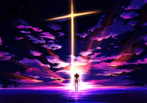 Tapeta Na Monitor Anime Art řemeslo Ghost Anime Neon Genesis