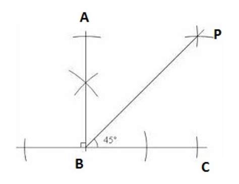 Construct An Angle Of 90° Construct Its Angle Bisector Write Measures