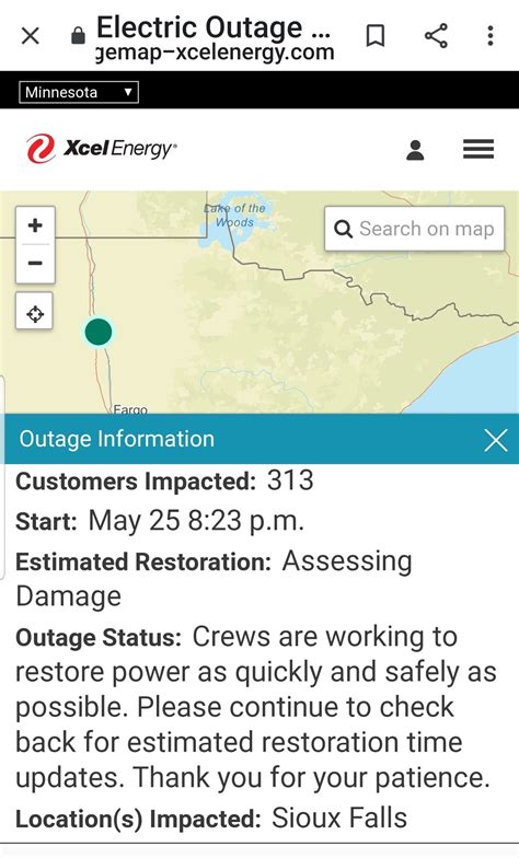 KTWB Radio on Twitter: "Power outage in southeast Sioux Falls. Xcel