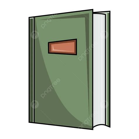 Cartoon Green Book Vector Green Book Green Notebook Flip Book Png