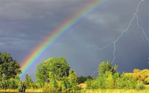 Download Rainbows Lightning Wallpaper 1440x900 Wallpoper
