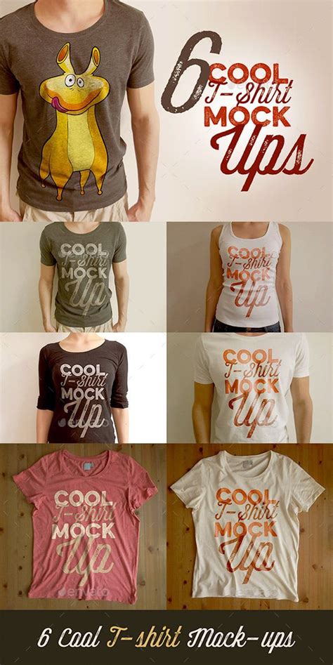 Download 6 Retro/Vintage Style T-shirt Mock-ups | Camisetas, Look, Estampas