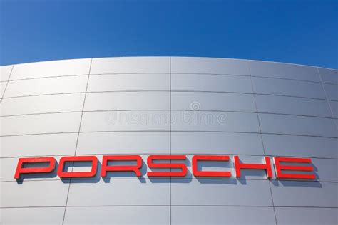Porsche Logo Sign Headquarters Headquarter Stuttgart Zuffenhausen