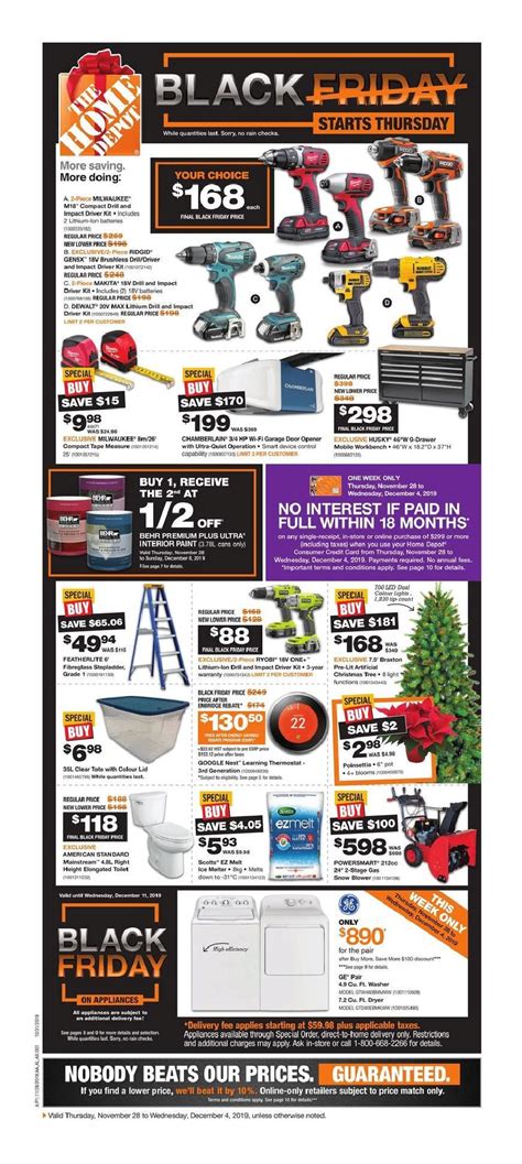 What Stores Have Black Friday Deals Right Now - Home Depot Canada Black Friday Flyer Deals 2020