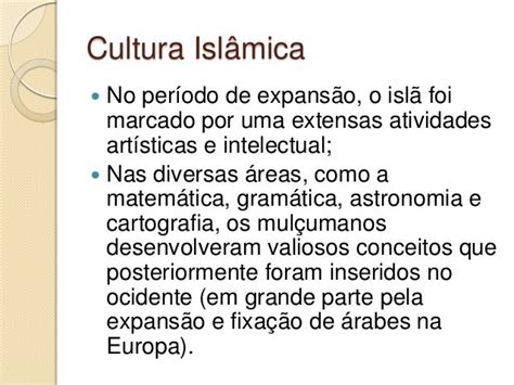 Expansão E Cultura Do Islamismo