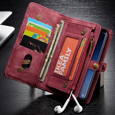 Caseme Phone Case Leather Card Holder Wallet Magnetic For Samsung