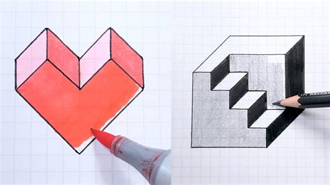 How To Draw Easy 3d Art And Illusions Youtube