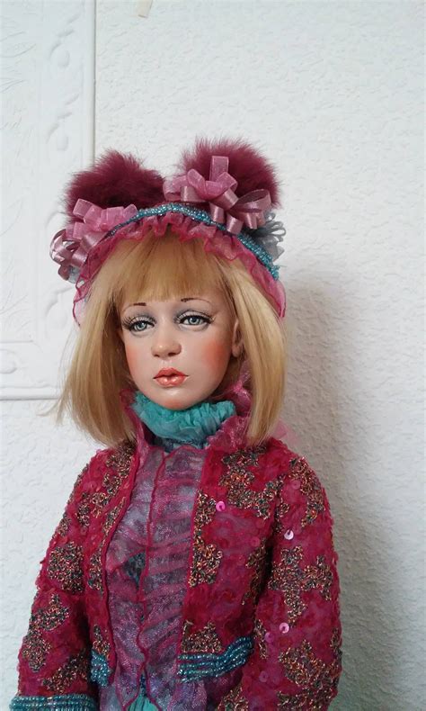 Ooak Art Doll Monika Polymer Clay Handmade Pretty Art Doll Etsy