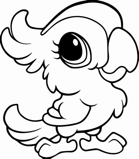 Baby Animal Cute Baby Animal Coloring Pages For Kids Thekidsworksheet