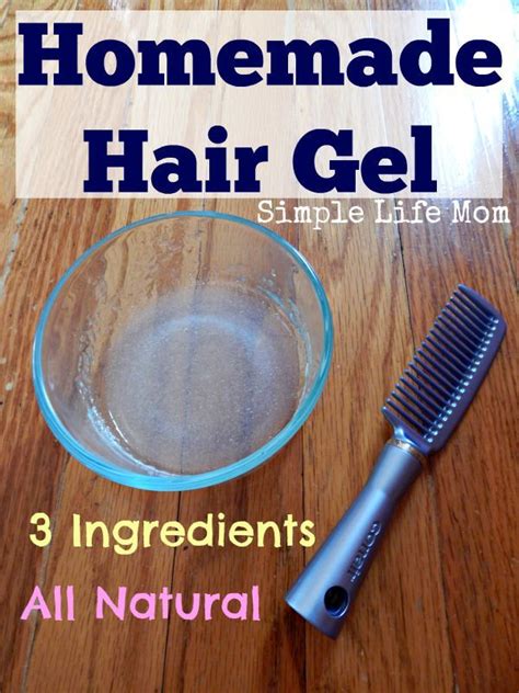 Homemade Natural Hair Gel Recipe Made From Unflavored Gelatin Water