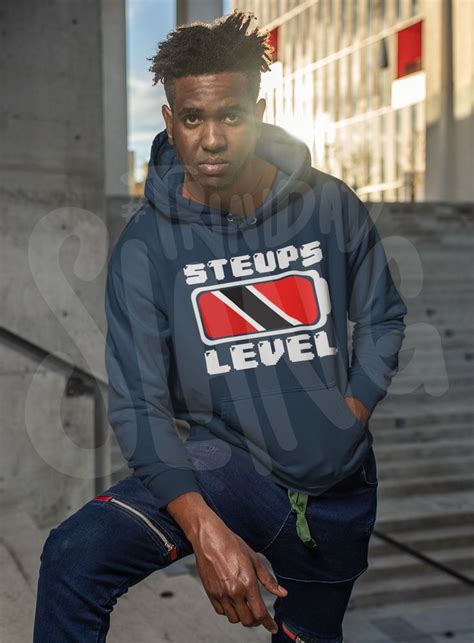 Steups Battery Level Full Lightweight Hoodie By Trinidad Slang Clothing