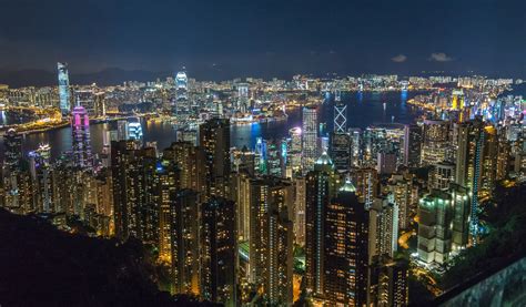 Hong Kong At Night 18274 Hd Wallpaper