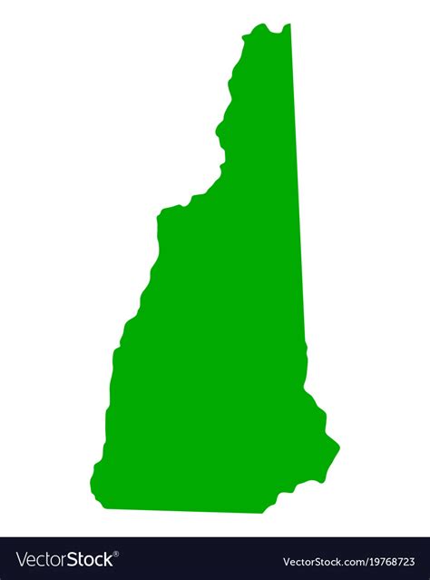 Map Of New Hampshire Royalty Free Vector Image